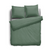 Eleganzzz Dekbedovertrek Uni Perkal Katoen Met Bies - grenat green