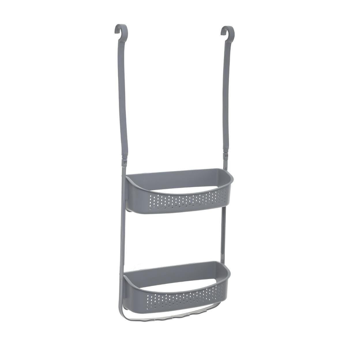 5Five Doucherekje - 2-laags - grijs - kunststof - 32x70 cm