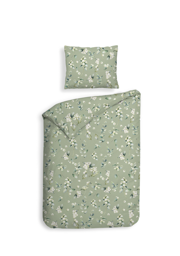 Heckett Lane Dekbedovertrek Flanel Ciro - green