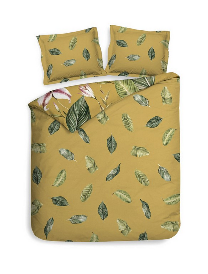 Heckett Lane Dekbedovertrek Katoen Satijn Lilie - yellow
