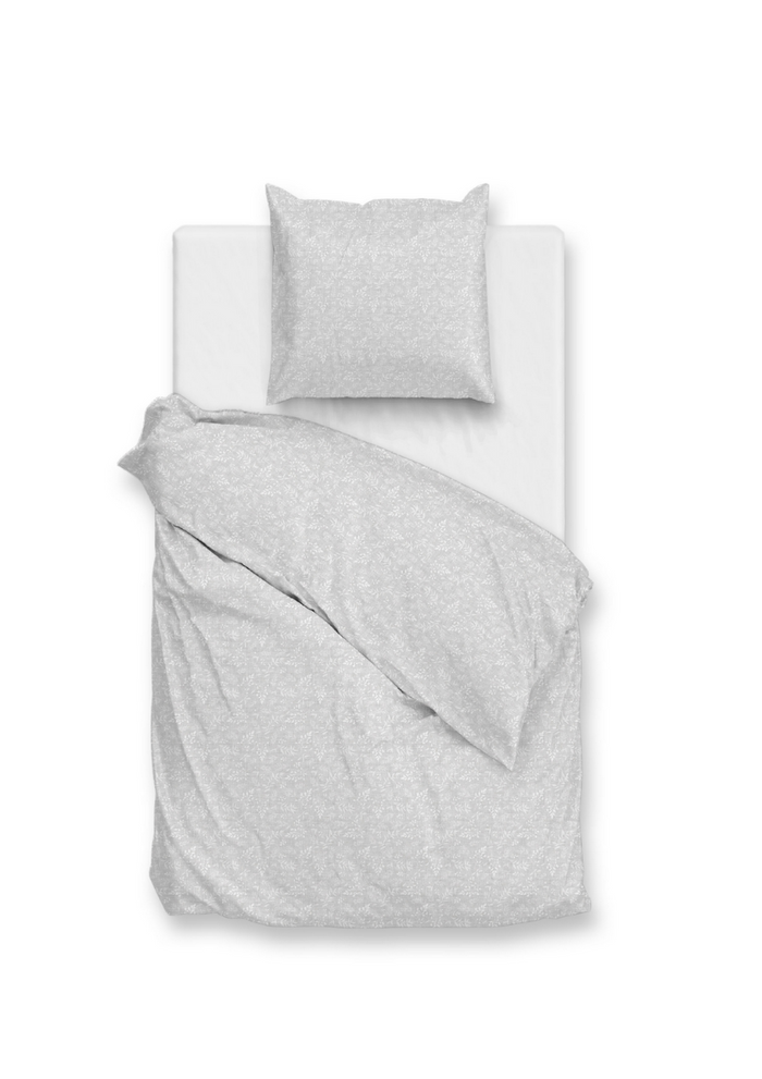 Zo Home Dekbedovertrek Katoen Petali di Lino - dove grey