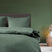 Eleganzzz Dekbedovertrek Hotel Kwaliteit Satijn Streep olive green