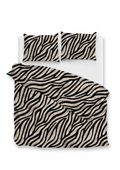 Zo Home Dekbedovertrek Flanel Zebrato - natural
