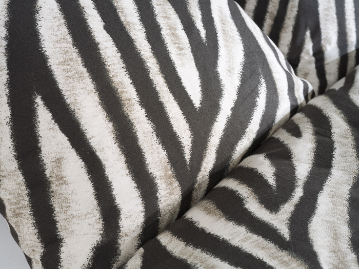 Zo Home Dekbedovertrek Flanel Zebrato - natural