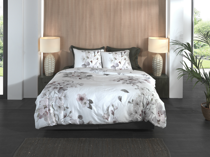 Heckett Lane Dekbedovertrek Katoen Satijn Fai - off white