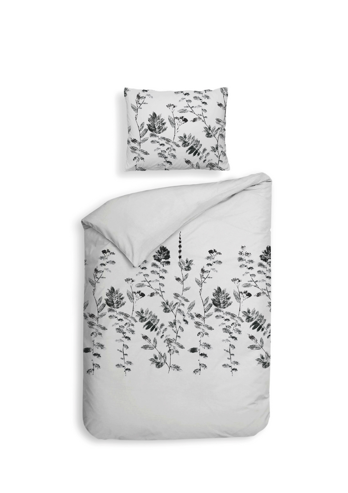 Heckett Lane Dekbedovertrek Flanel Rocco - grey