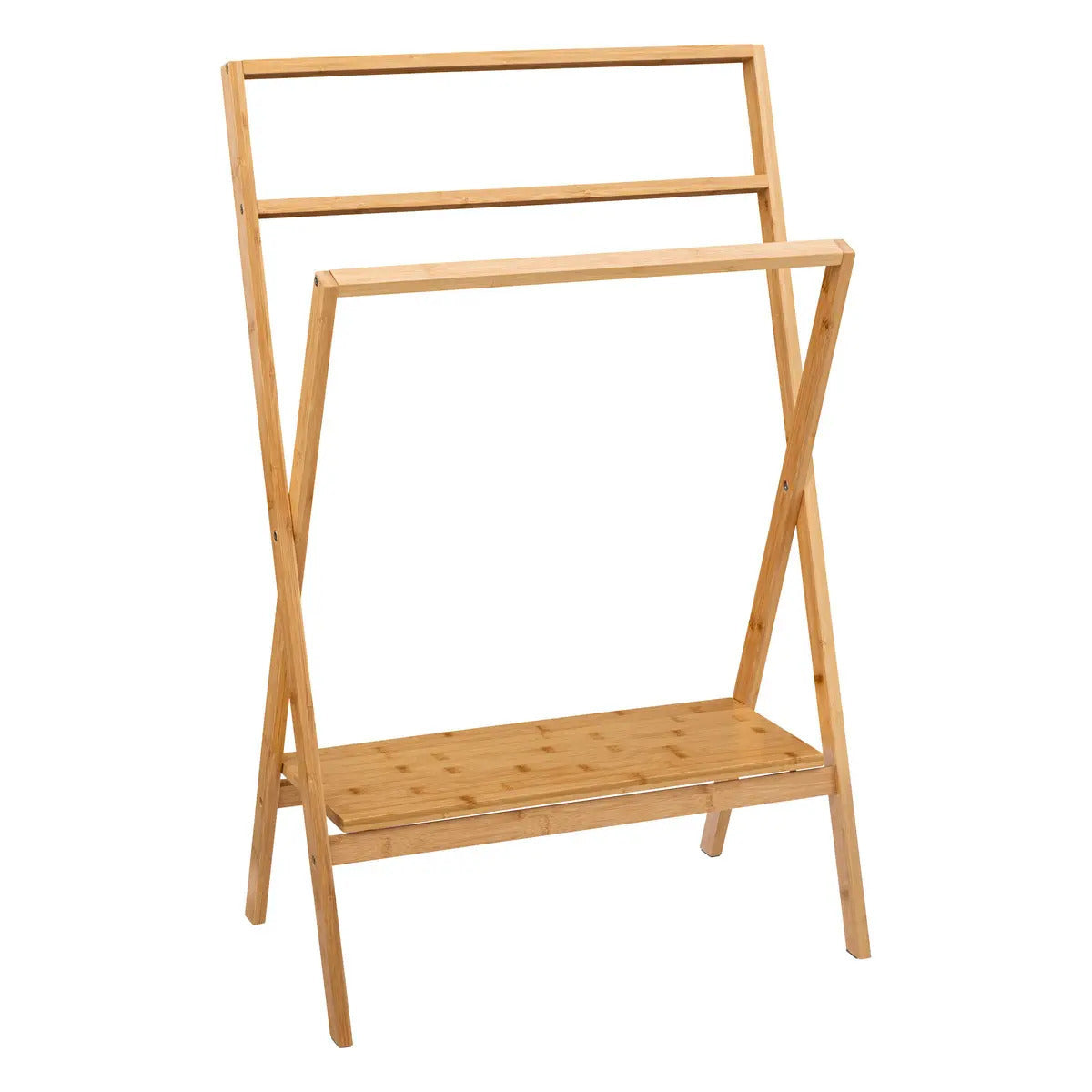 5Five Handdoeken ophangrek badkamer - bamboe hout - L60 x b36 x H94 cm