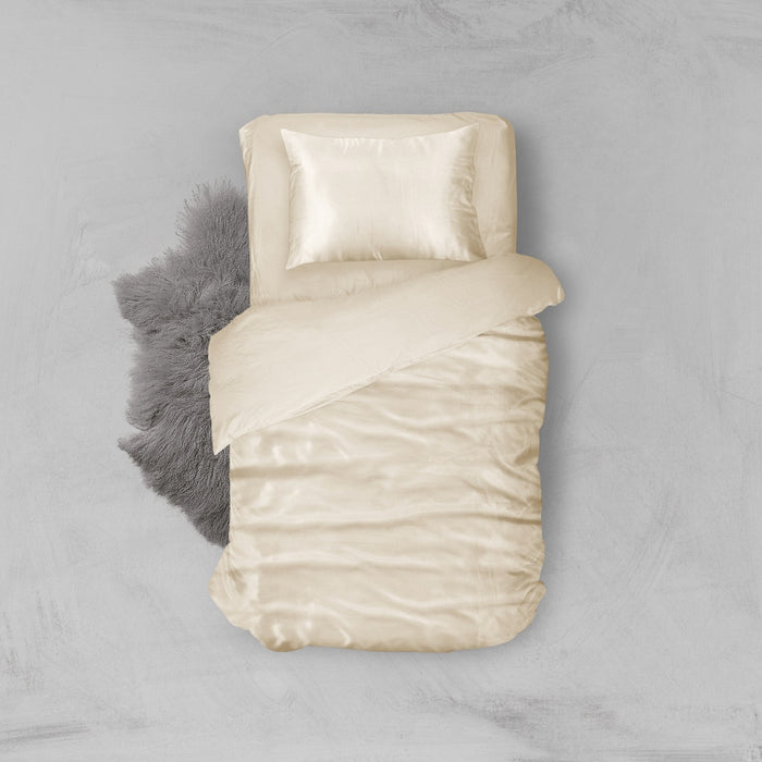 Elegance Silk Dekbedovertrek Glans Satijn ivory