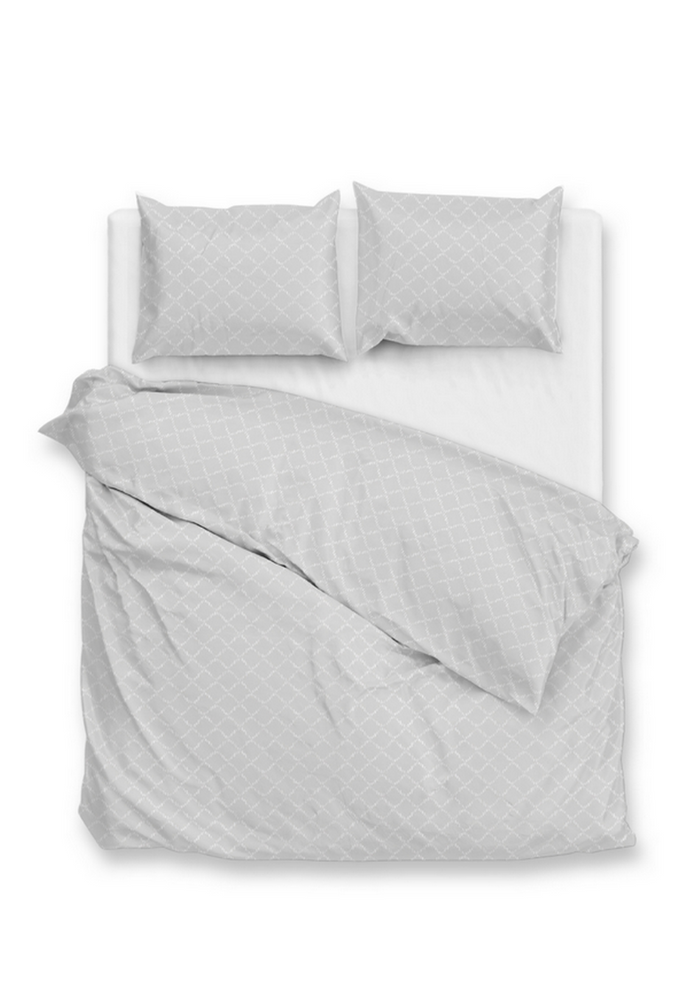 Zo Home Dekbedovertrek Katoen Satijn Linea di Satinado - ash grey