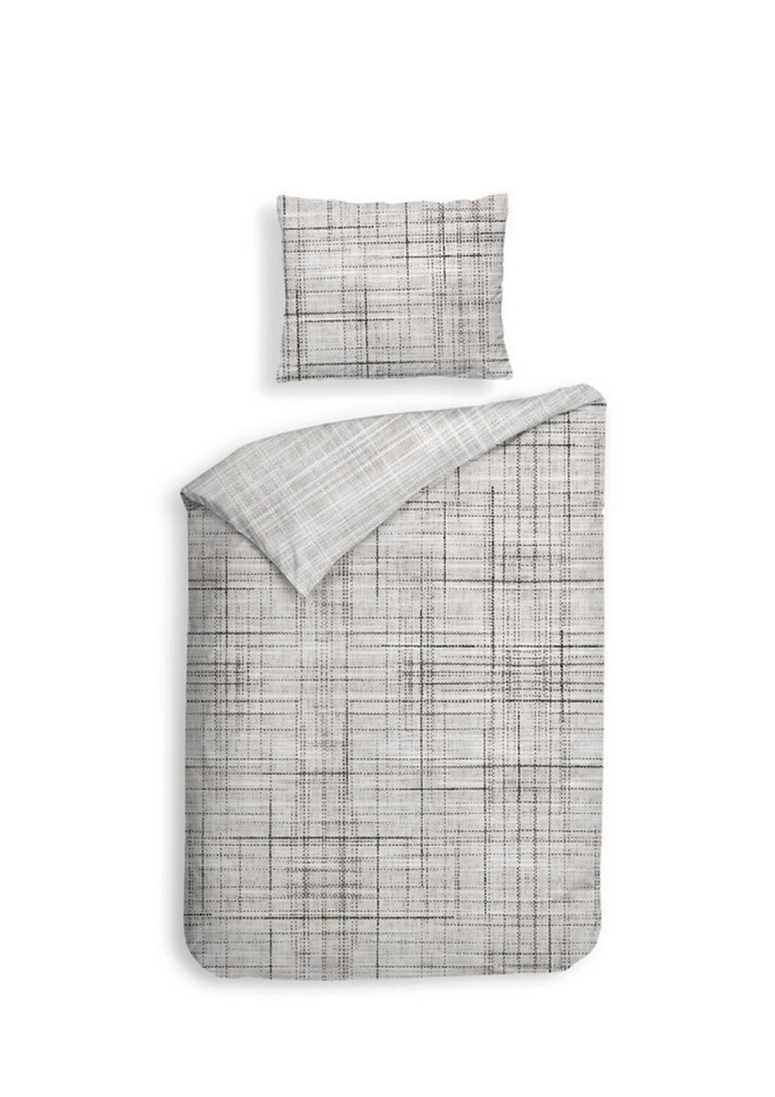 Heckett Lane Dekbedovertrek Katoen Twill Helgi - grey