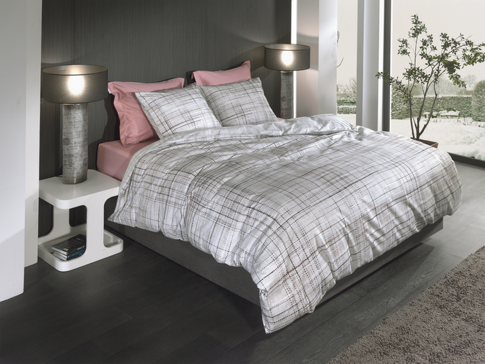 Heckett Lane Dekbedovertrek Katoen Twill Helgi - grey