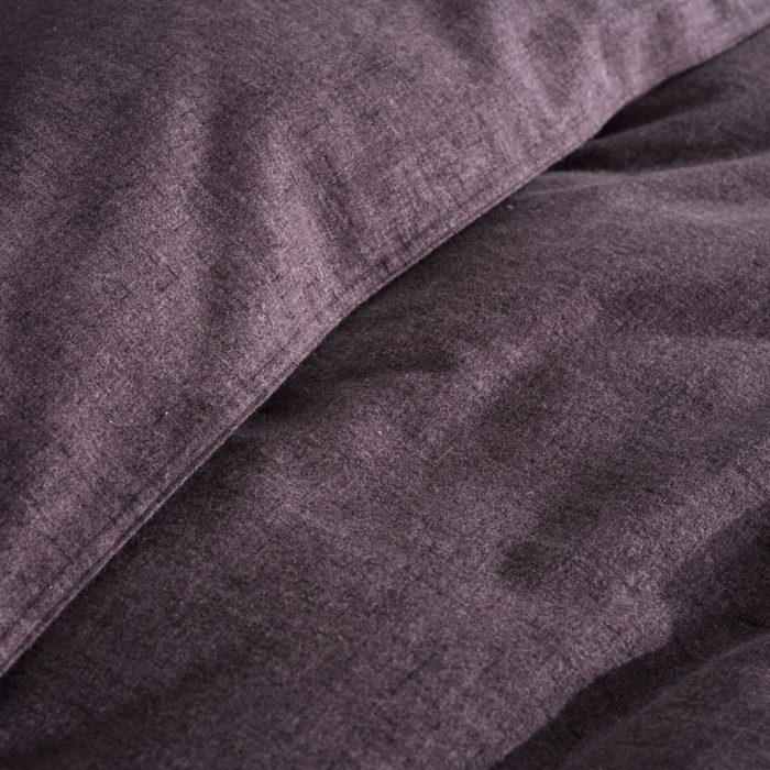 Heckett Lane Dekbedovertrek Flanel Franela - blackberry wine