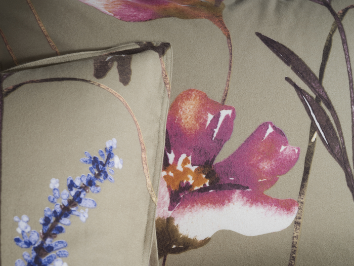 Heckett Lane Dekbedovertrek Flanel Vico - green