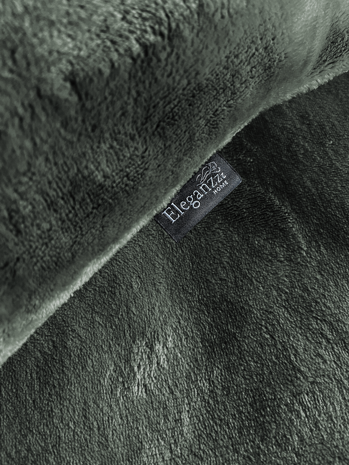 Eleganzzz Dekbedovertrek Flanel Fleece - green