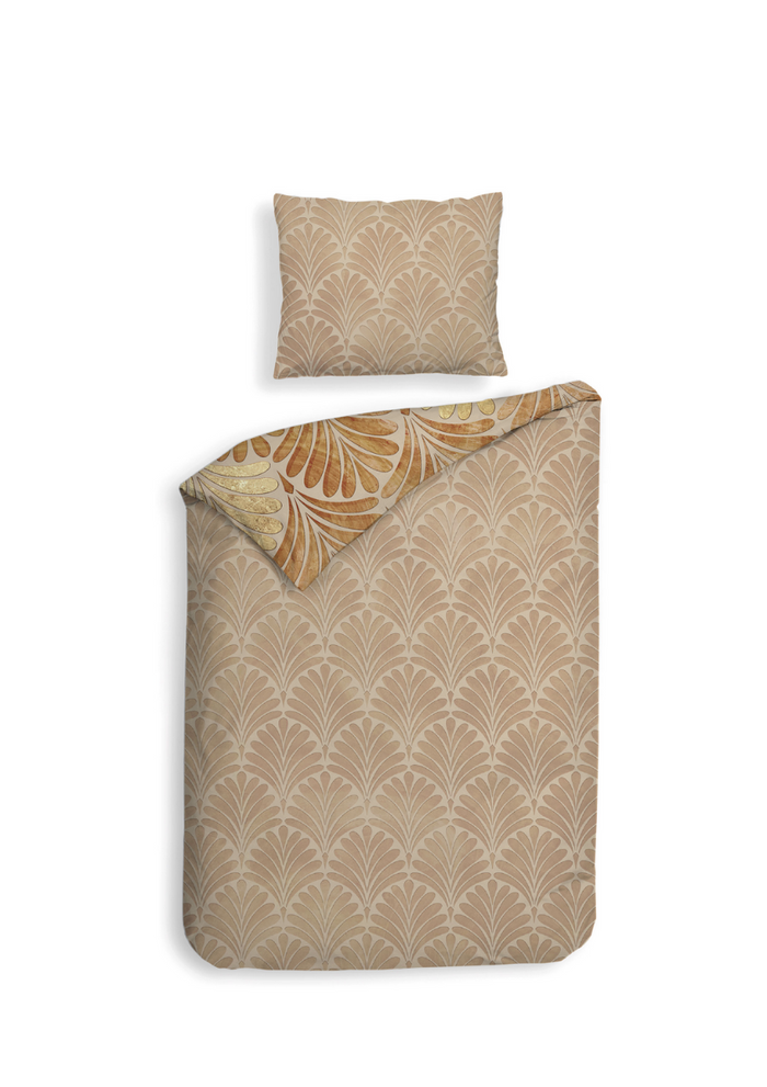 Heckett Lane Dekbedovertrek Katoen Satijn Elif - orange