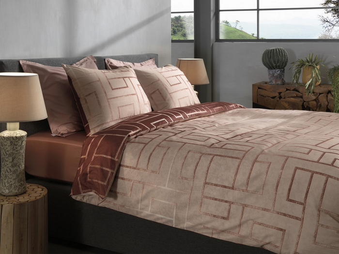 Heckett Lane Dekbedovertrek Katoen Twill Roja - natural