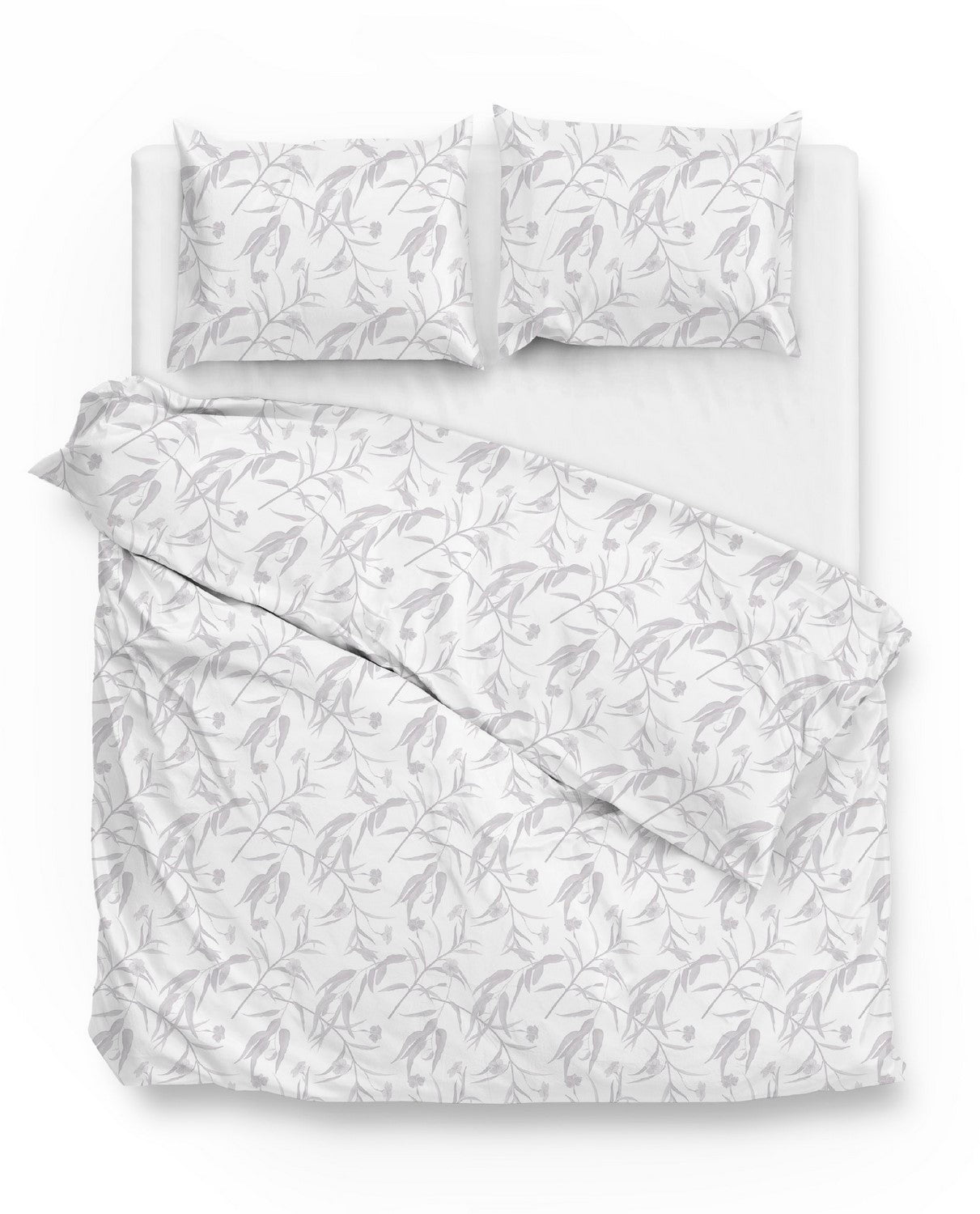 Zo Home Dekbedovertrek Katoen Satijn Fiori di - white