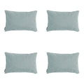 Madison -  Sierkussen Silver canvas eco+ - Ca. 30x50 cm - Set van 4