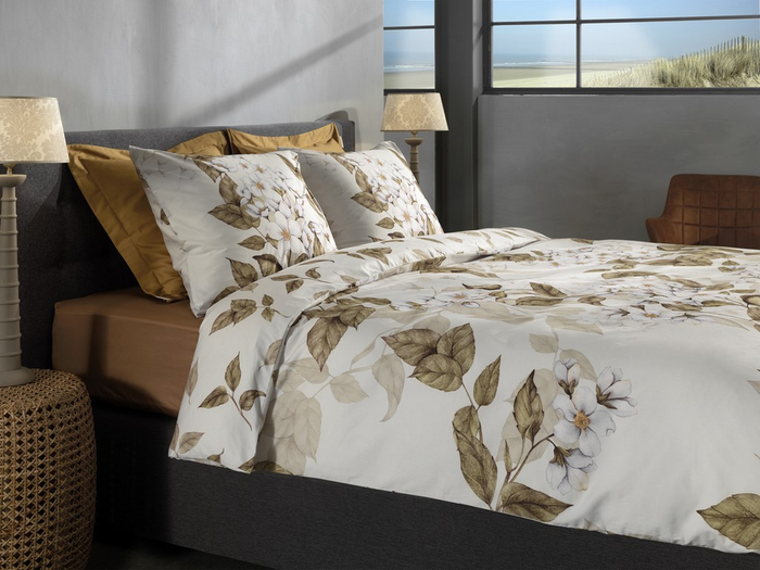 Heckett Lane Dekbedovertrek Katoen Twill Juliette - natural