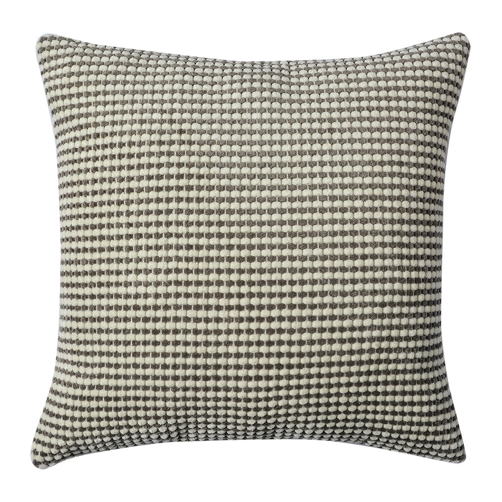 Clayre & Eef Kussenhoes 45x45 cm Bruin Wit Synthetisch