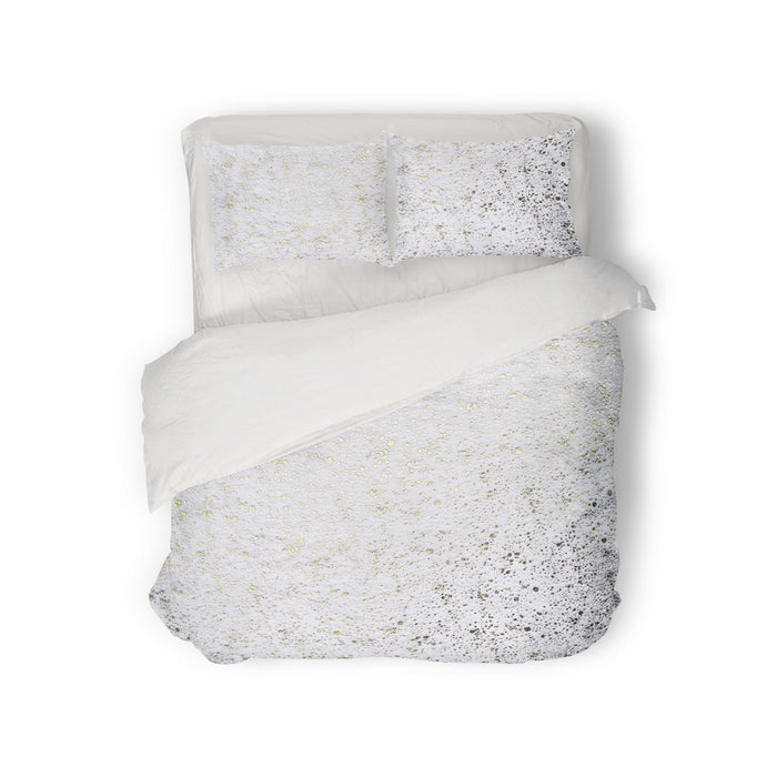 Eleganzzz Dekbedovertrek Foil Velvet - white