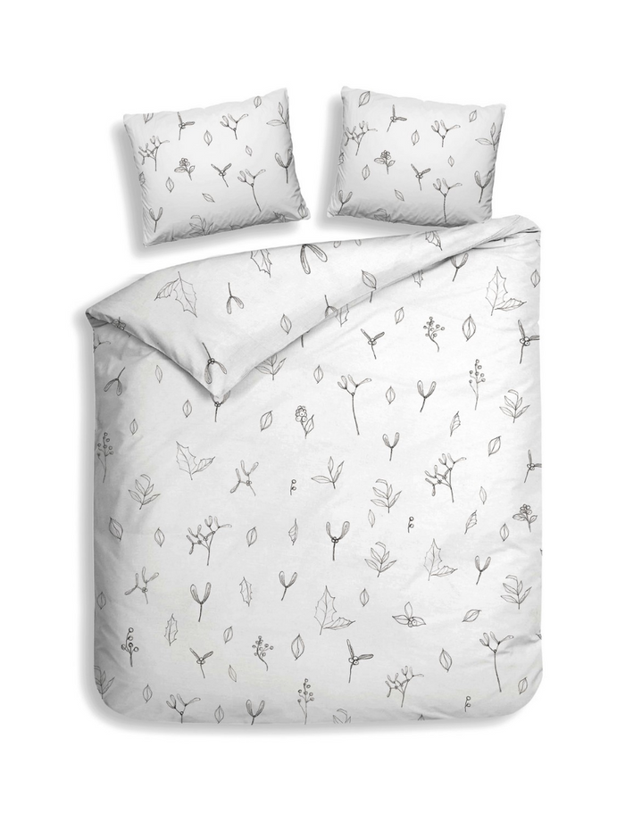 Heckett Lane Dekbedovertrek Katoen Clip Sheared white Fresia - white