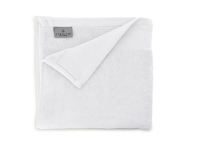 LINNICKVelours Badlaken  Katoen 70x140cm - white - Set van 4