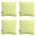Madison -  Sierkussen Panama lime - Ca. 60x60 cm - Set van 4