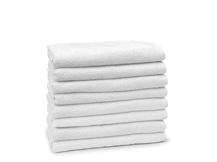 Eleganzzz Badlaken 100% Katoen 70x140cm - white - Set van 8