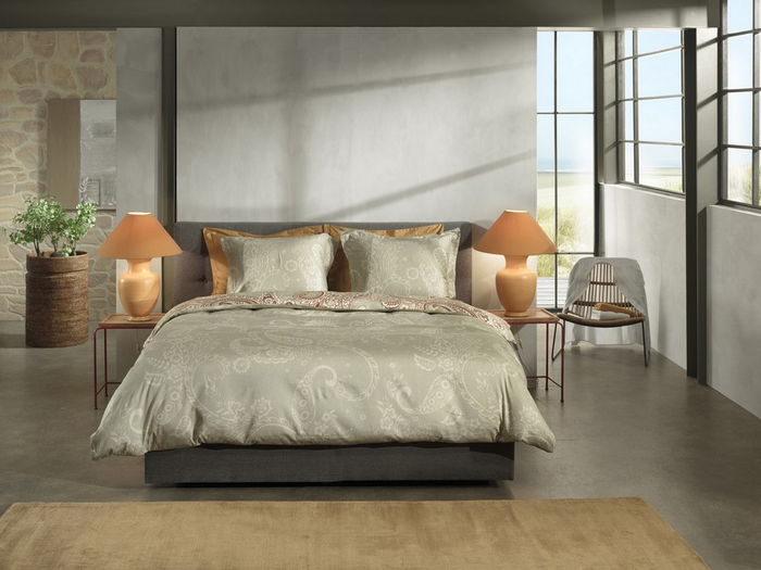 Heckett Lane Dekbedovertrek Katoen Satijn Camille - green