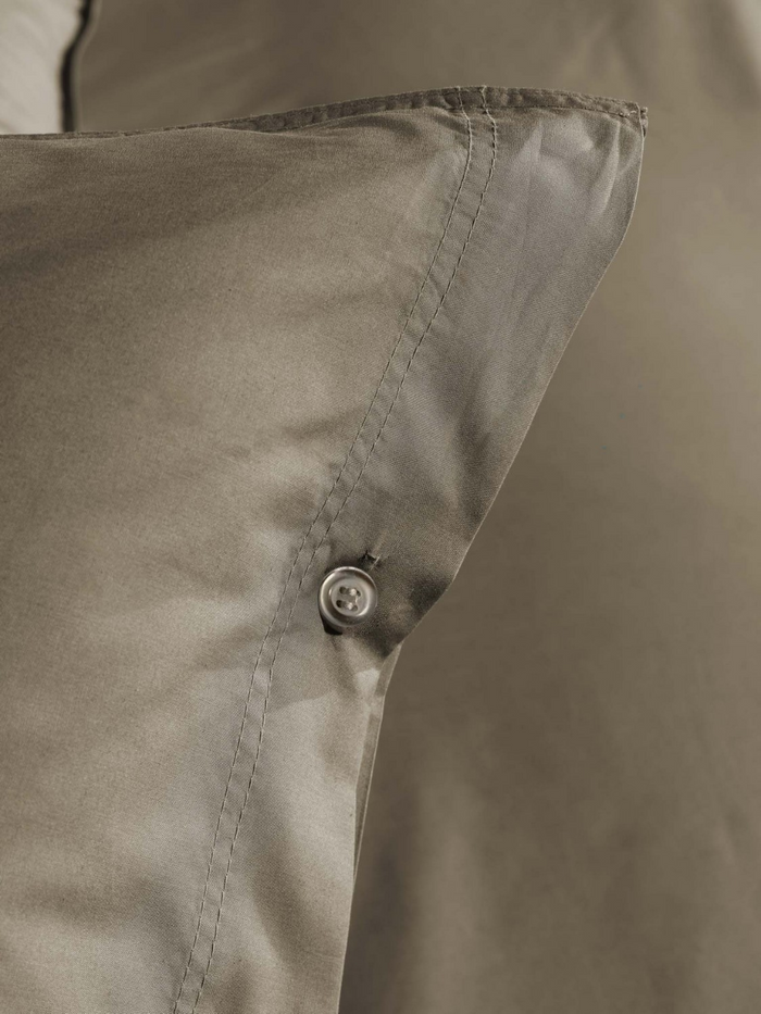 Yellow Dekbedovertrek Percale pine taupe