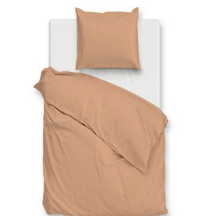 Zo Home Dekbedovertrek Katoen Percalle - cream tan
