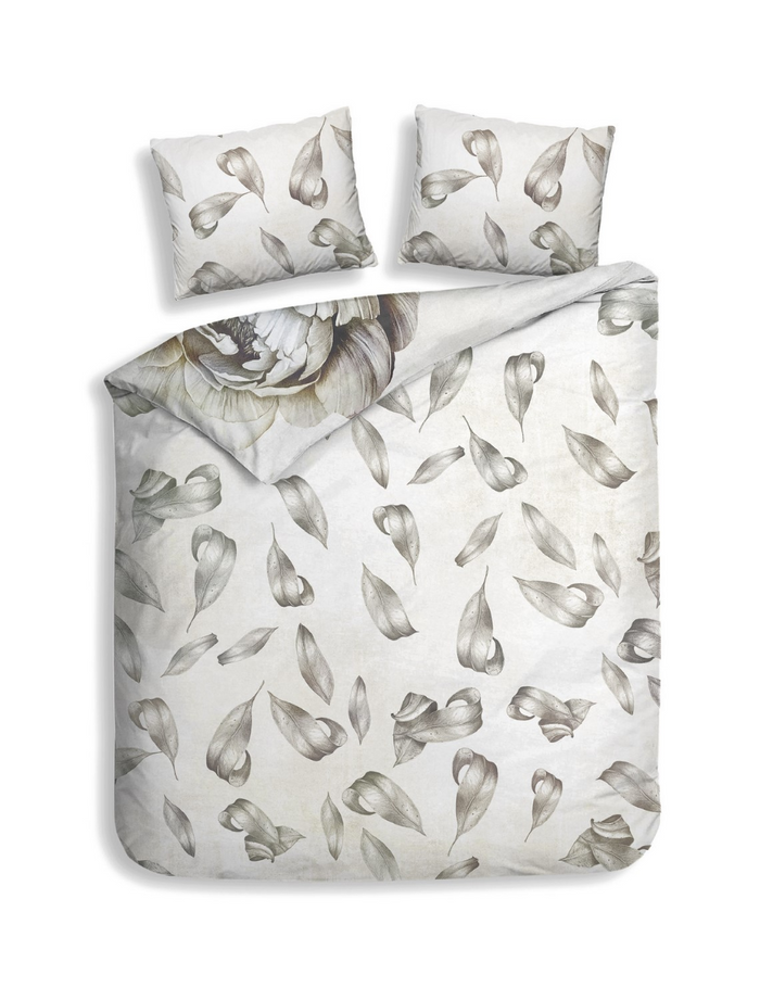 Heckett Lane Dekbedovertrek Katoen Dobby Elena - white
