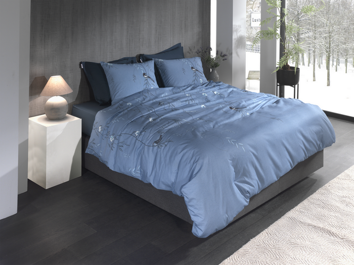 Heckett Lane Dekbedovertrek Katoen Twill Margaux - blue
