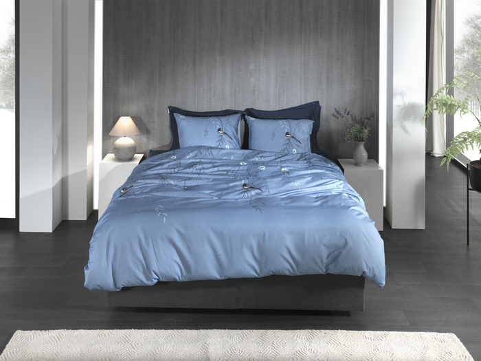Heckett Lane Dekbedovertrek Katoen Twill Margaux - blue