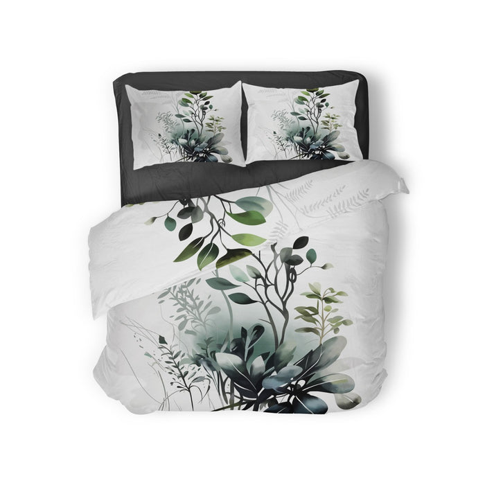 Eleganzzz Dekbedovertrek Micropercal Green Oasis - green