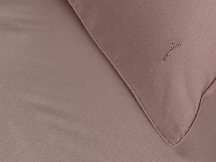 Yellow Dekbedovertrek Bamboo - shady pink