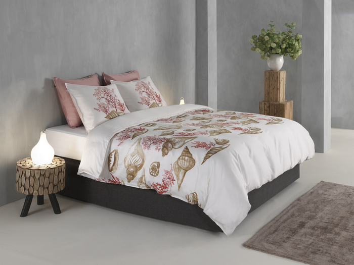 Zo Home Dekbedovertrek Katoen Satijn Guscio - beige