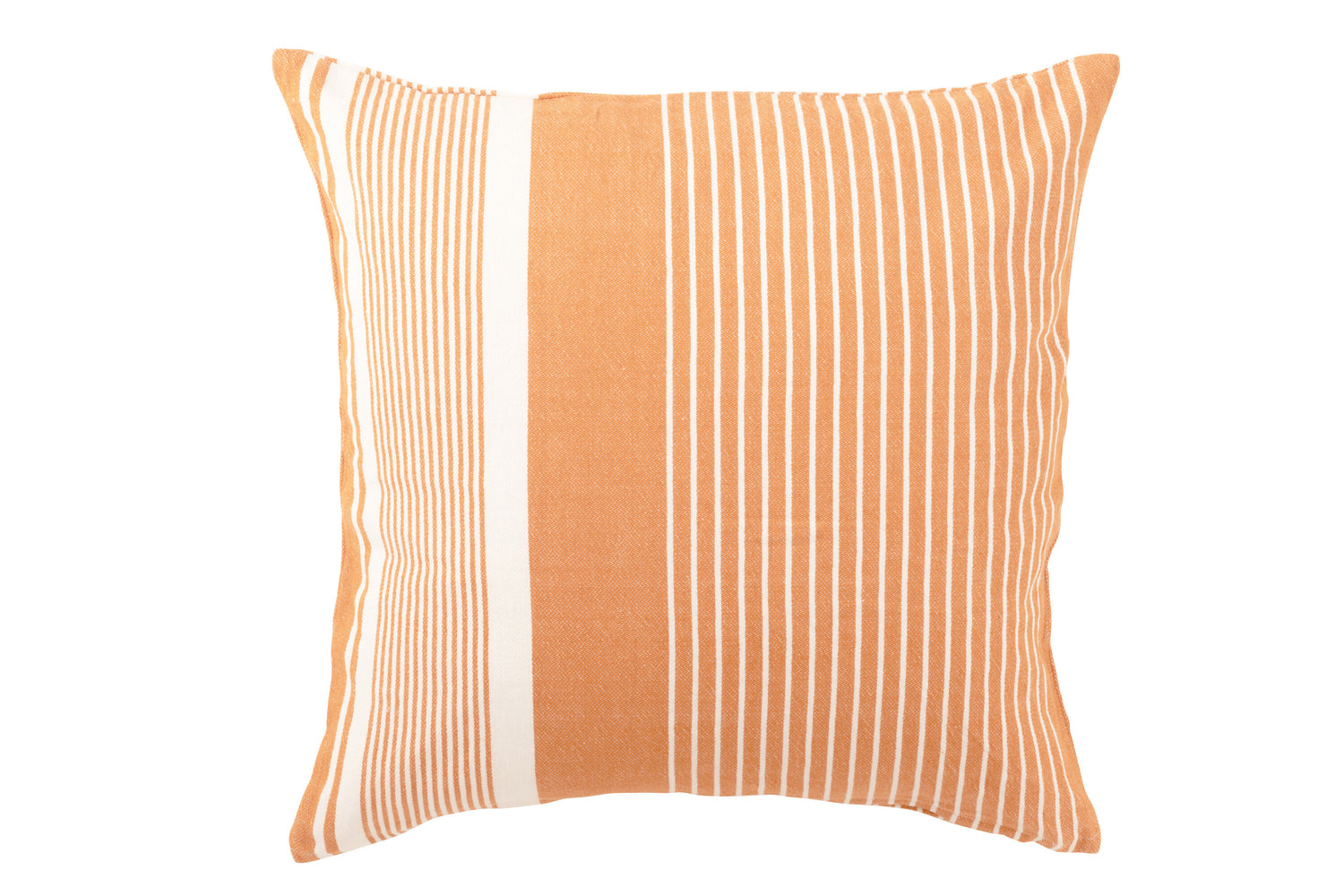 J-line - Kussen Mik Katoen Beige|oranje - 50x50x10cm