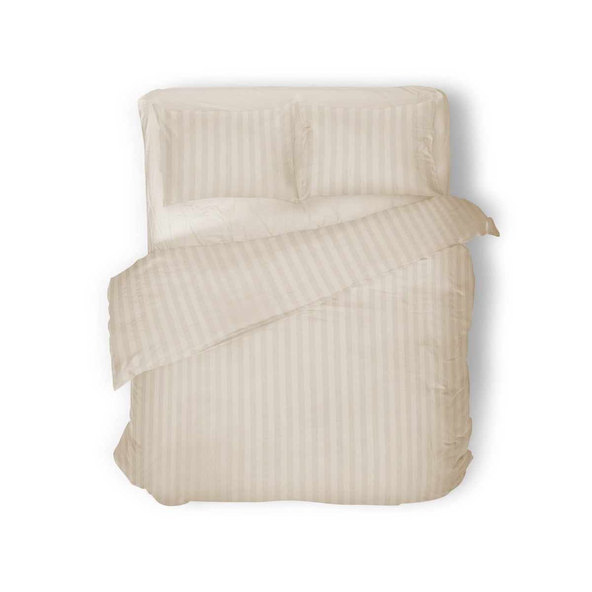 Eleganzzz Dekbedovertrek Hotel Kwaliteit Satijn Streep ivoor