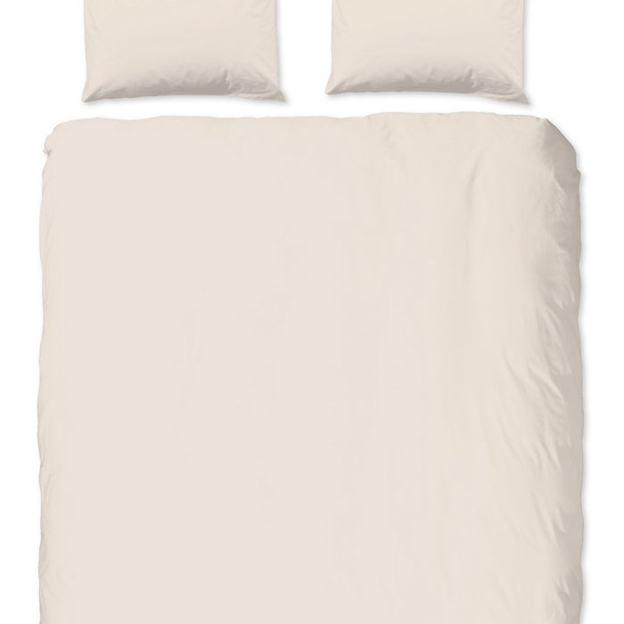 Hip Dekbedovertrek Katoen Satijn Uni - sand