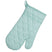 Ovenwant, Ovenhandschoen, Set van 4 Stuks, Katoen, Aquablauw met Stree