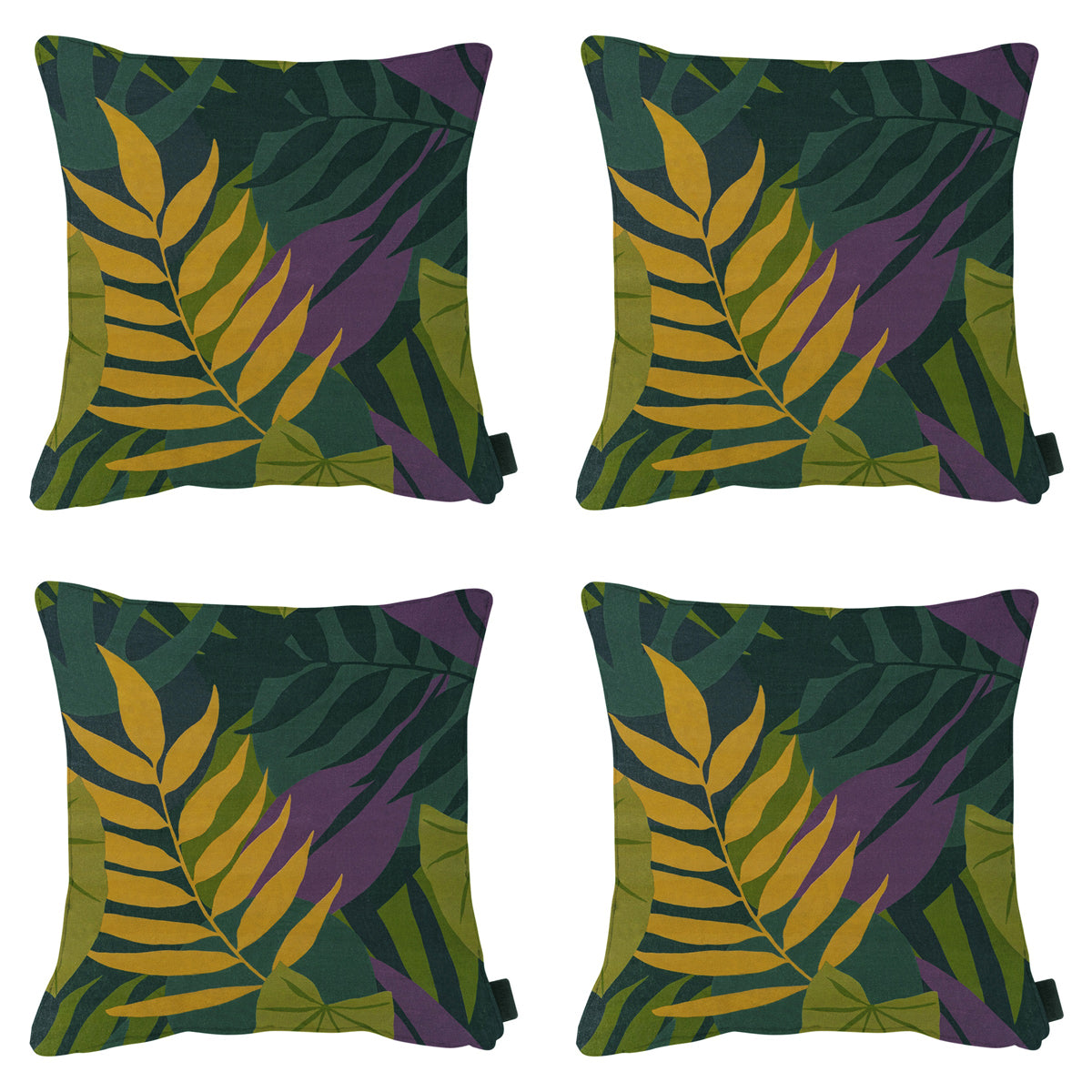 Madison -  Sierkussen Iven green - Ca. 50x50 cm - Set van 4