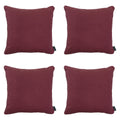 Madison -  Sierkussen Bordeaux canvas eco+ - Ca. 50x50 cm - Set van 4