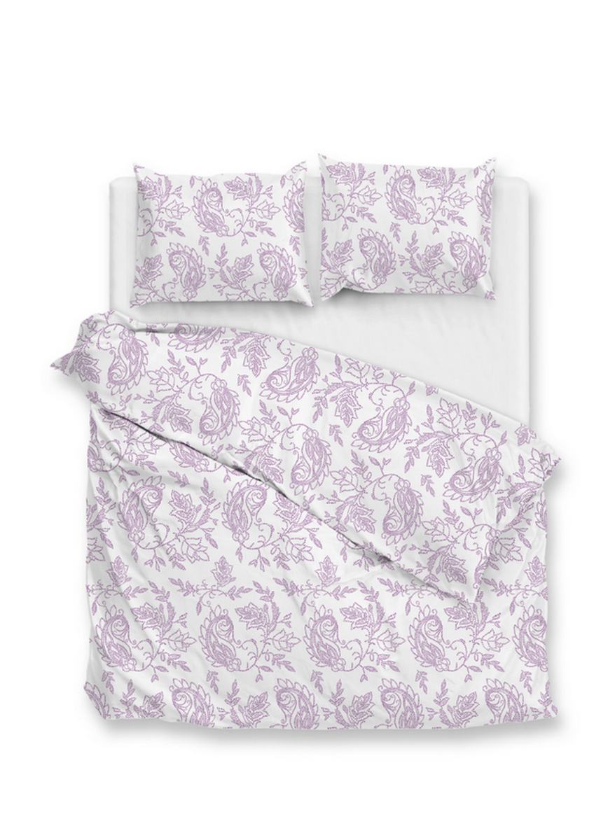 Zo Home Dekbedovertrek Perkal katoen Indiano - lilac pink