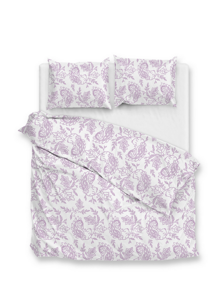 Zo Home Dekbedovertrek Perkal katoen Indiano - lilac pink