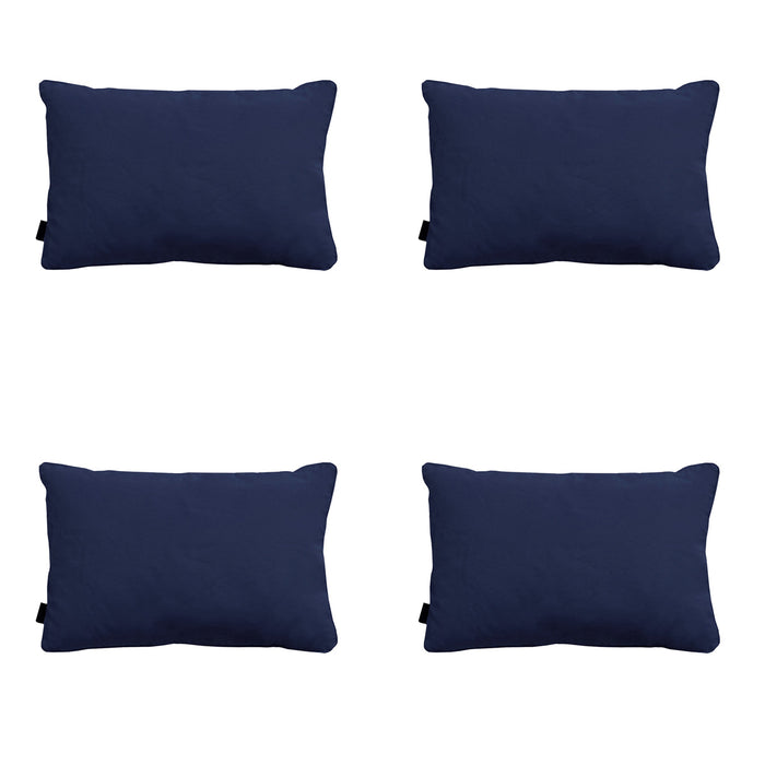 Madison -  Sierkussen Panama indigo - Ca. 40x60 cm - Set van 4
