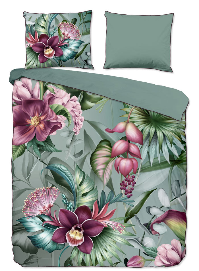 Descanso Dekbedovertrek Biologische Katoen Satijn Allison - multi