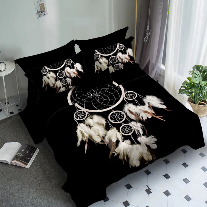 Eleganzzz Dekbedovertrek Micropercal Catch the Dream - black