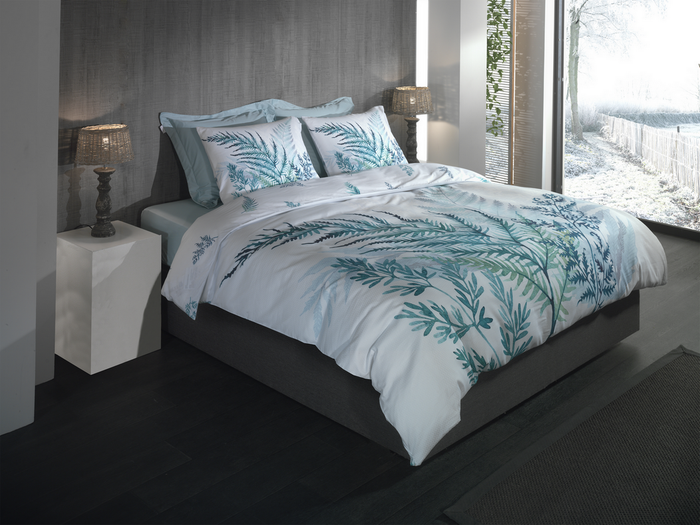 Heckett Lane Dekbedovertrek Katoen Dobby Hailee - white